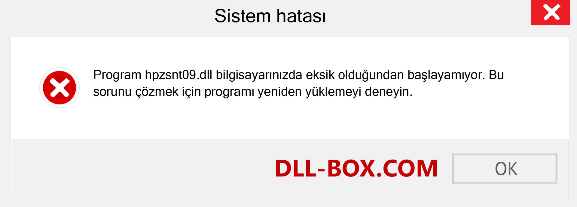 hpzsnt09.dll dosyası eksik mi? Windows 7, 8, 10 için İndirin - Windows'ta hpzsnt09 dll Eksik Hatasını Düzeltin, fotoğraflar, resimler